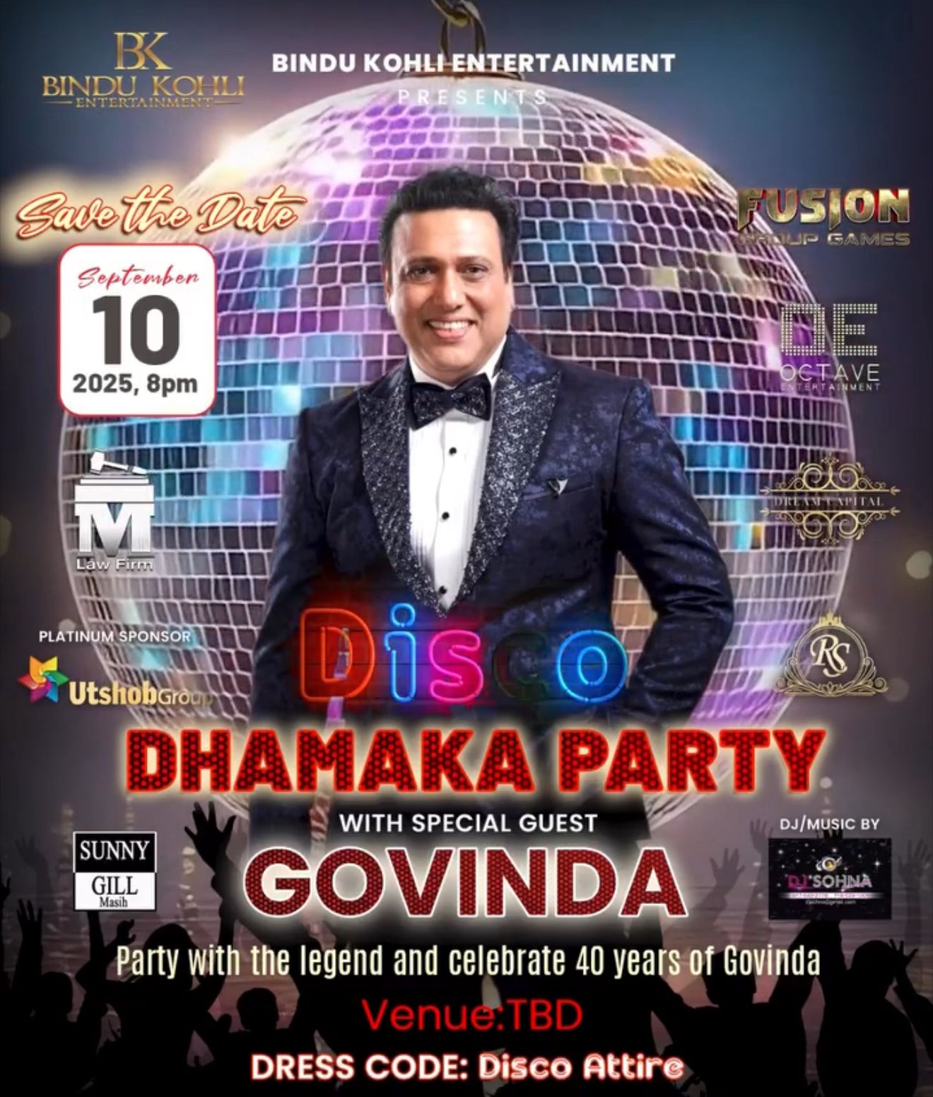 Govinda at RS International flyer